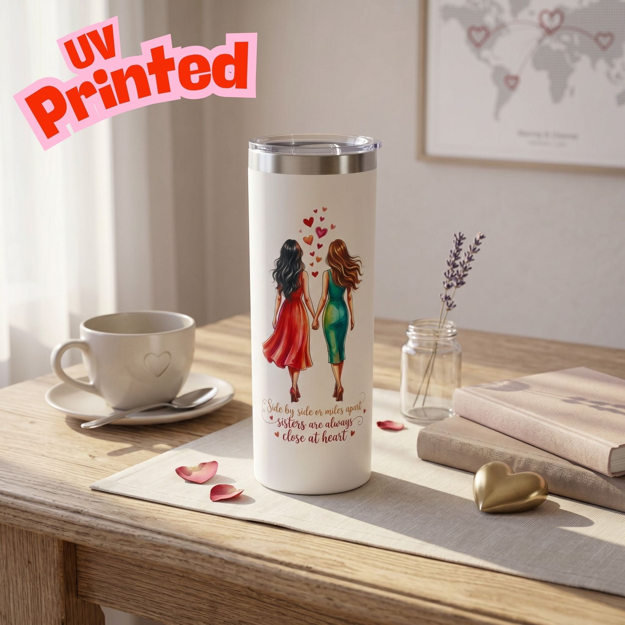 Sister Gift 20oz Insulated Stainless Steel Travel Tumbler