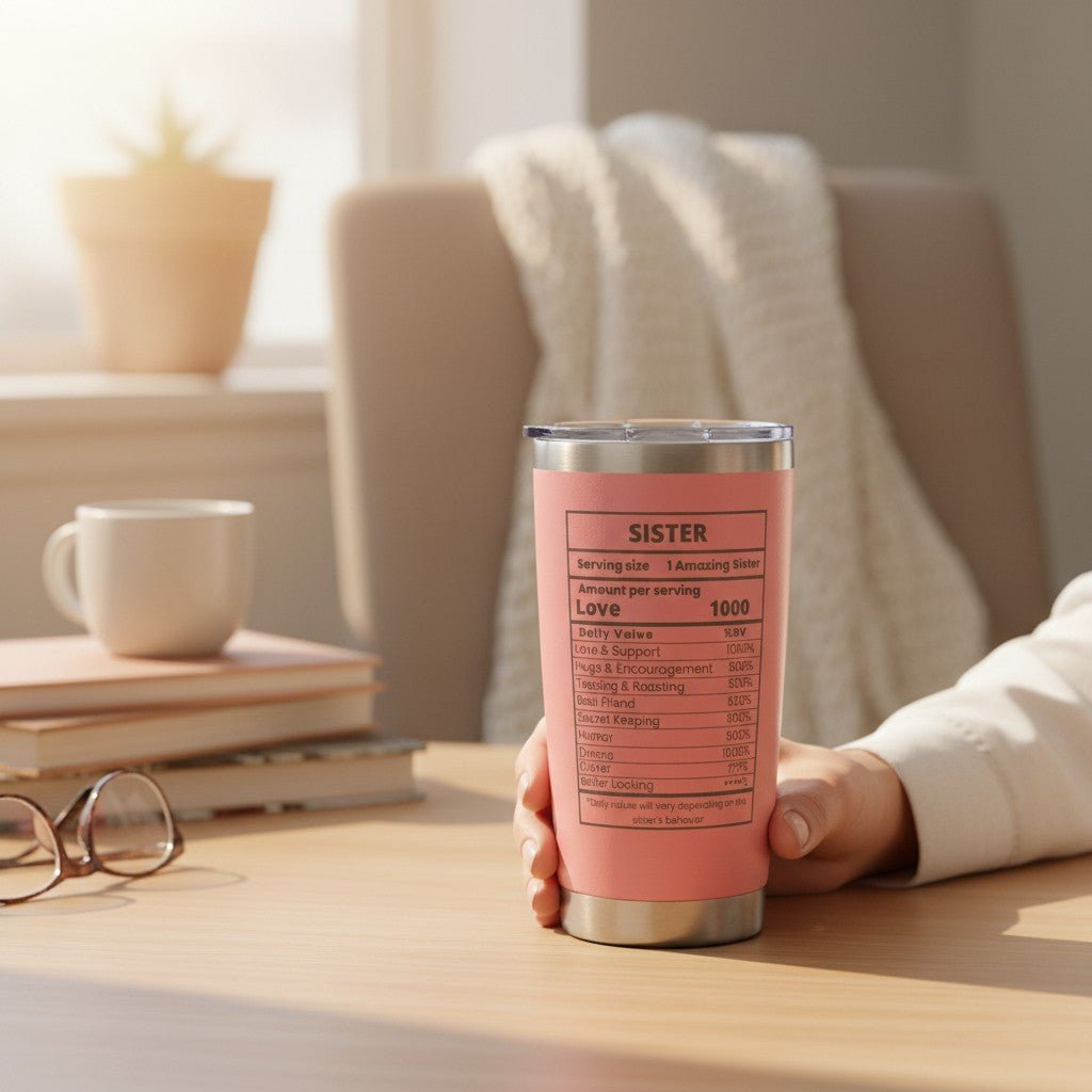 Sister Gift 20oz Insulated Stainless Steel Travel Tumbler