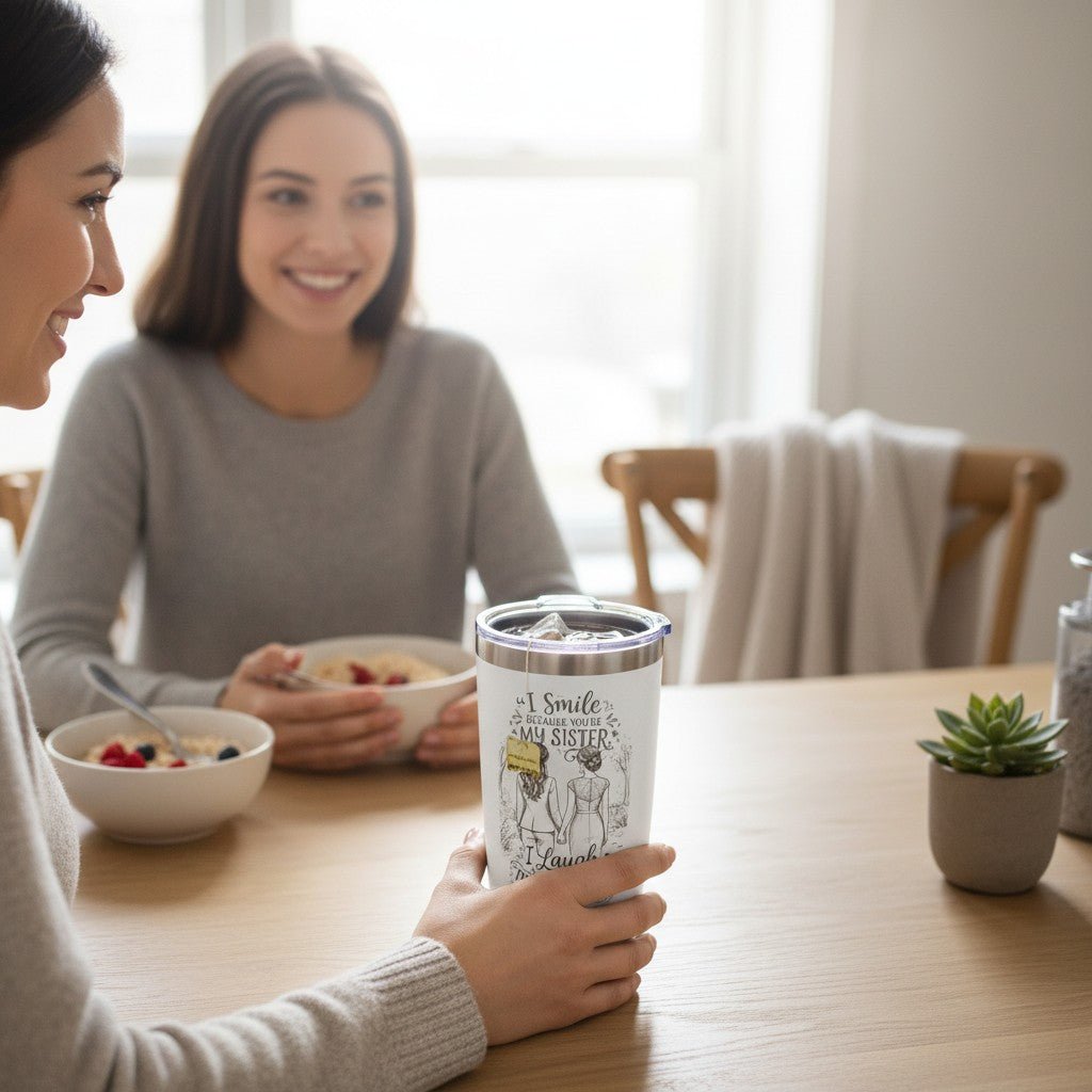 Sister Gift 20oz Insulated Stainless Steel Travel Tumbler