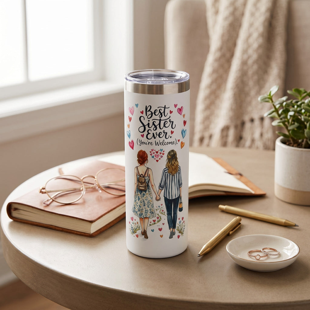 Sister Gift 20oz Insulated Stainless Steel Travel Tumbler