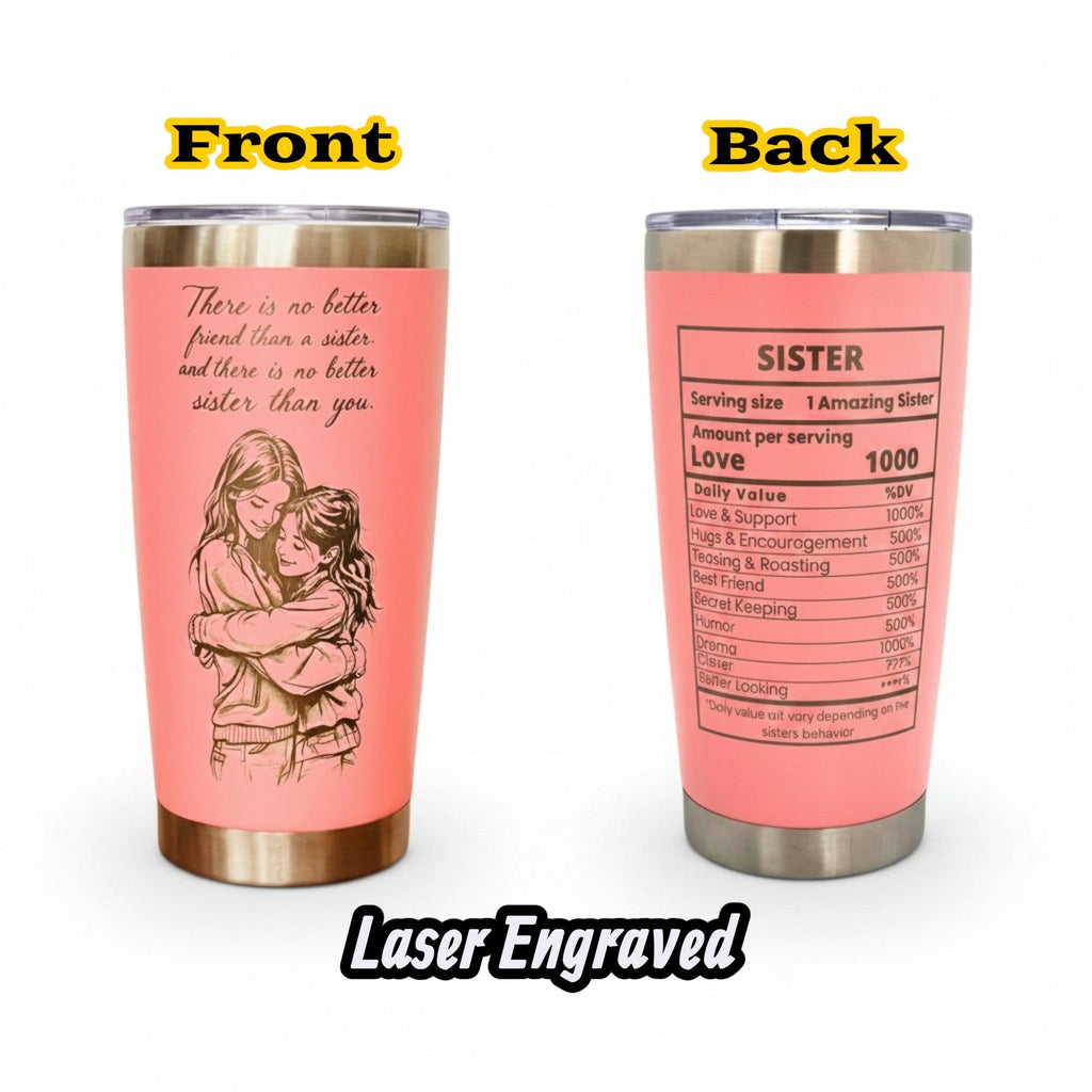 Sister Gift 20oz Insulated Stainless Steel Travel Tumbler