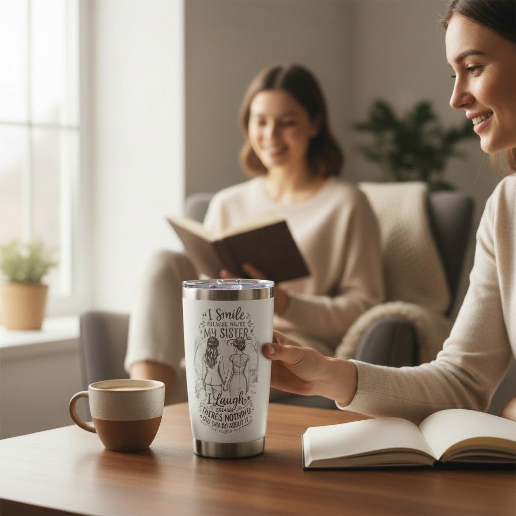 Sister Gift 20oz Insulated Stainless Steel Travel Tumbler