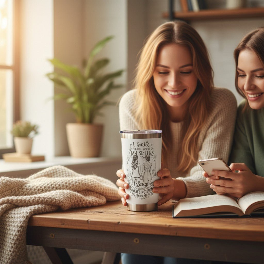 Sister Gift 20oz Insulated Stainless Steel Travel Tumbler