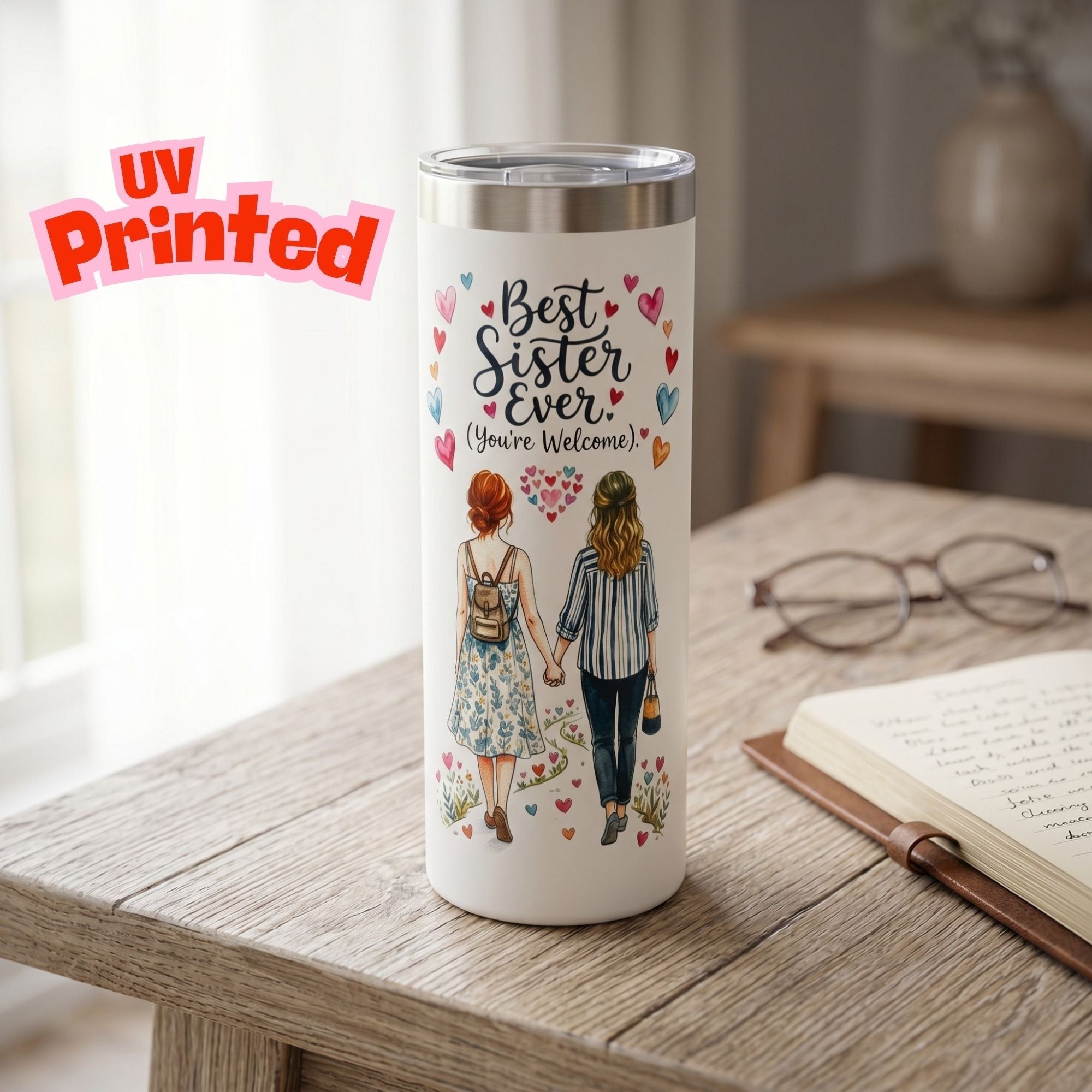 Sister Gift 20oz Insulated Stainless Steel Travel Tumbler