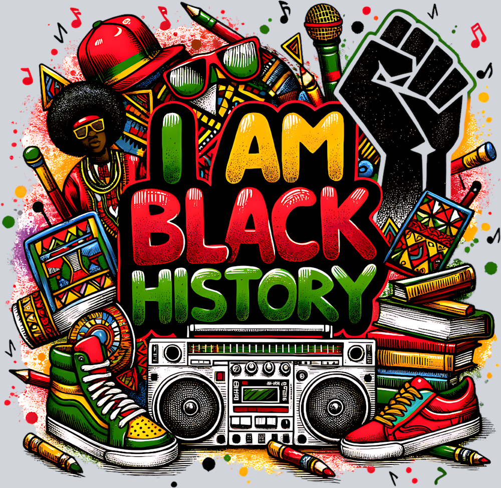 I Am Black History DTF Heat Transfer