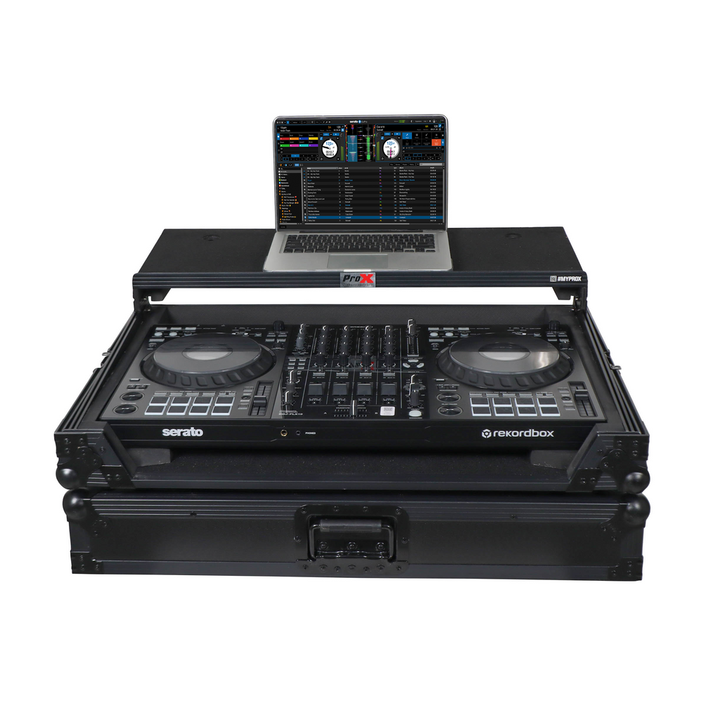 ProX Pioneer DDJ-FLX10/GRV6 Flight Case with Laptop Shelf