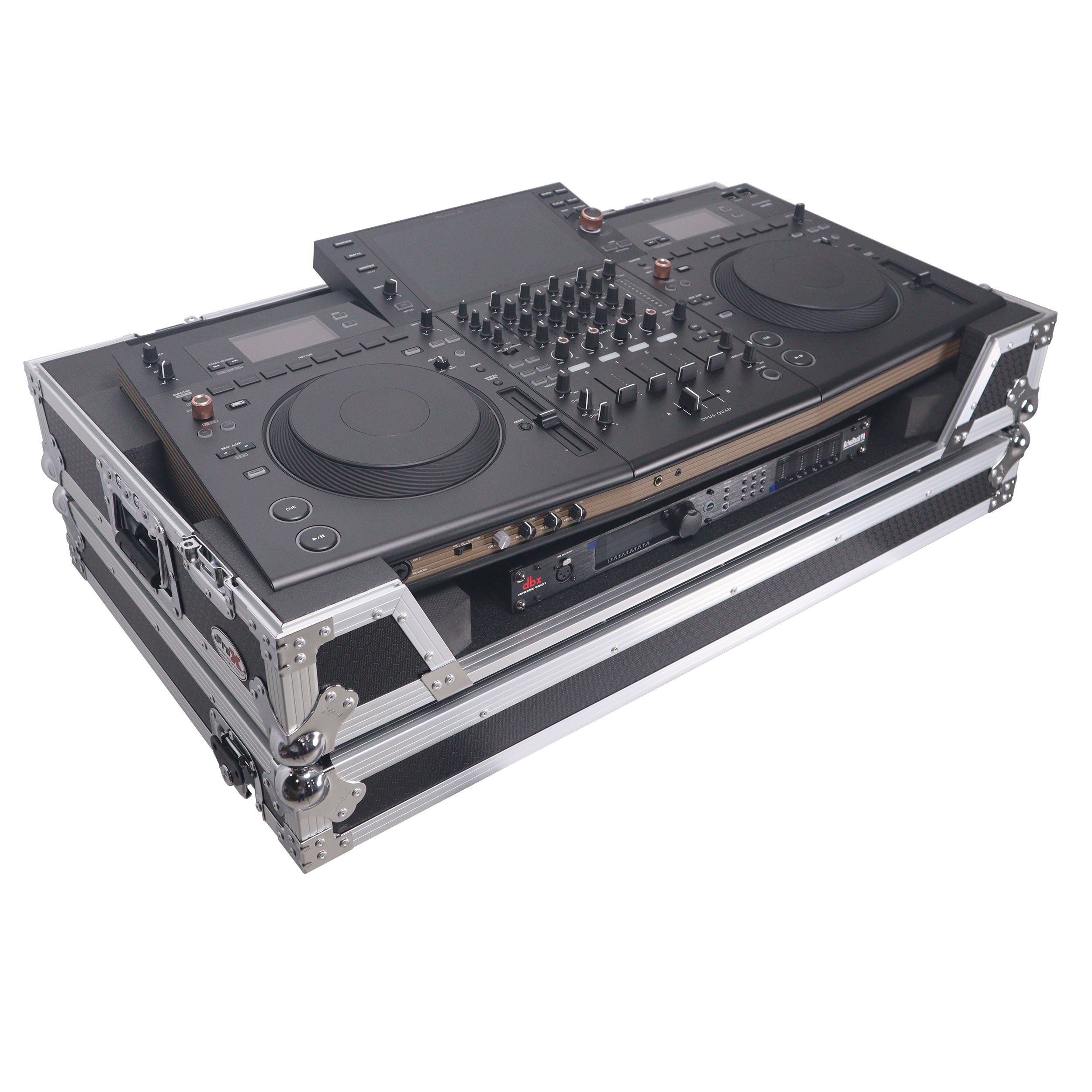 ProX ATA Flight Case for Pioneer OPUS-QUAD with Rack Space & Wheels
