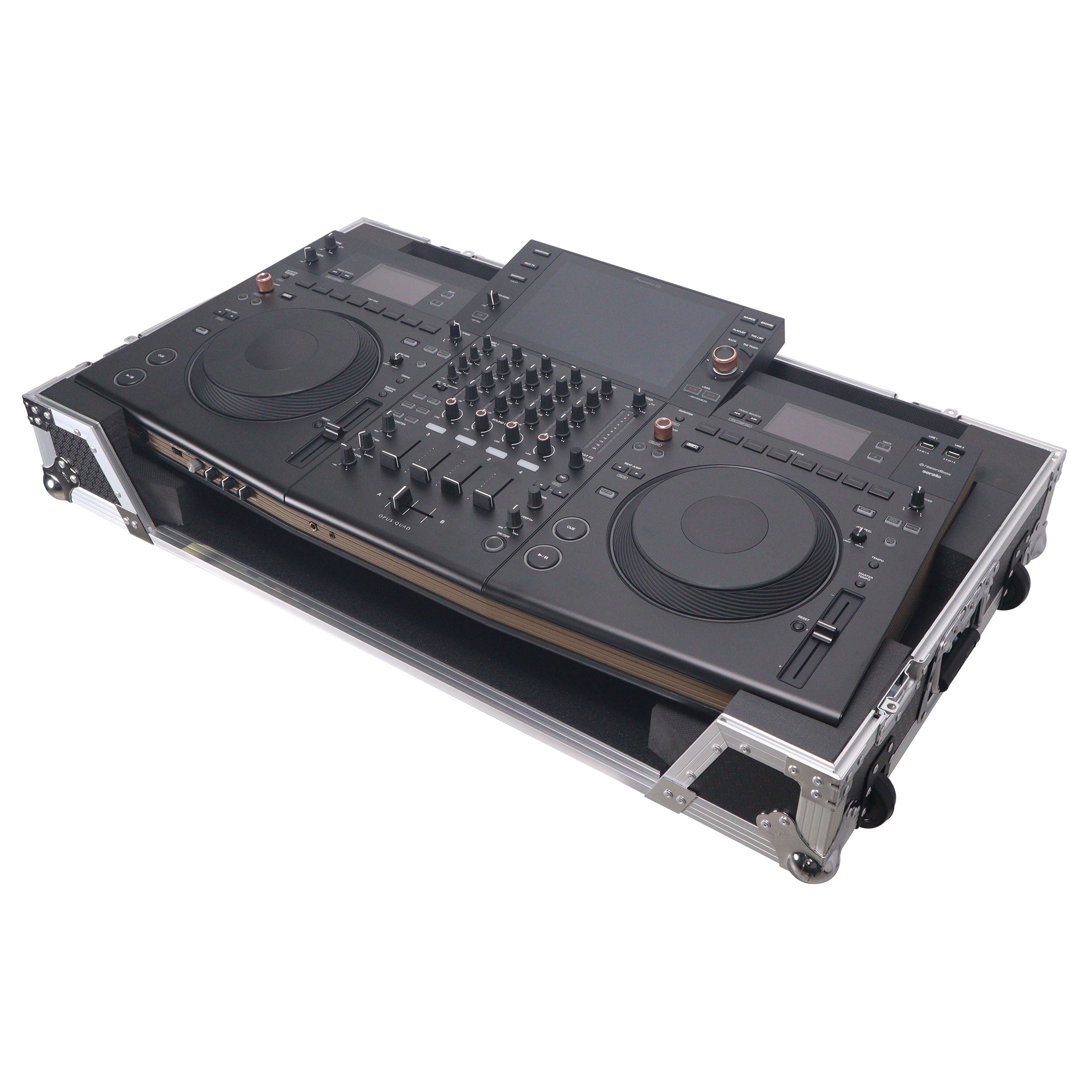ProX ATA Flight Case for Pioneer OPUS-QUAD with Rack Space & Wheels